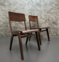 Vintage Holzstühle Retro Stapelstühle Gastro Stuhl Bistro Möbel - Bild 5