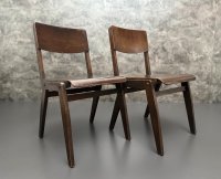 Vintage Holzstühle Retro Stapelstühle Gastro Stuhl Bistro Möbel - Bild 6