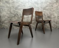 Vintage Holzstühle Retro Stapelstühle Gastro Stuhl Bistro Möbel - Bild 8