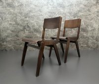 Vintage Holzstühle Retro Stapelstühle Gastro Stuhl Bistro Möbel - Bild 9