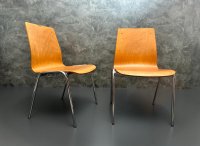 Gebrauchte Stapelstühle Vintage Stühle Retro Küchenstühle Stuhl - Bild 3