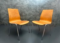 Gebrauchte Stapelstühle Vintage Stühle Retro Küchenstühle Stuhl - Bild 6