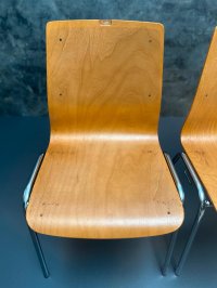Gebrauchte Stapelstühle Vintage Stühle Retro Küchenstühle Stuhl - Bild 9