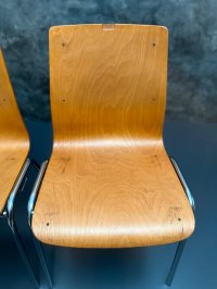 Gebrauchte Stapelstühle Vintage Stühle Retro Küchenstühle Stuhl - Bild 10