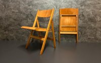 Klappstühle Holzstühle Vintage Stühle Retro Gastro Bistro Stühle - Bild 12