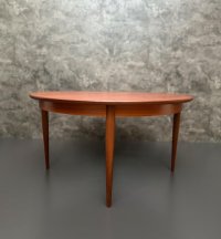 Vintage Teak Couchtisch rund 100 cm Danish Design Mid Century - Bild 3