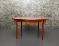 Vintage Teak Couchtisch rund 100 cm Danish Design Mid Century - Bild 4