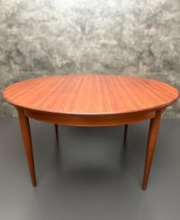 Vintage Teak Couchtisch rund 100 cm Danish Design Mid Century - Bild 6