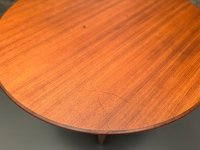 Vintage Teak Couchtisch rund 100 cm Danish Design Mid Century - Bild 11