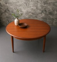 Vintage Teak Couchtisch rund 100 cm Danish Design Mid Century - Bild 13