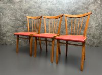 Vintage Holzstühle Mid Century Sprossenstühle Küchenstühle 70er - Bild 11