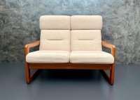 Dänisches 2er Sofa Teak Holstebro 1970er Vintage Sofa Mid Century - Bild 1