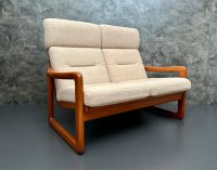 Dänisches 2er Sofa Teak Holstebro 1970er Vintage Sofa Mid Century - Bild 7