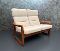 Dänisches 2er Sofa Teak Holstebro 1970er Vintage Sofa Mid Century - Bild 8
