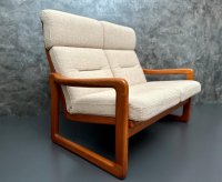 Dänisches 2er Sofa Teak Holstebro 1970er Vintage Sofa Mid Century - Bild 9