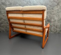 Dänisches 2er Sofa Teak Holstebro 1970er Vintage Sofa Mid Century - Bild 10
