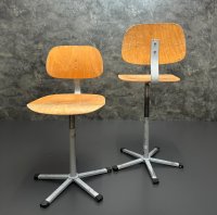 Werkstattstühle Vintage drehbar höhenverstellbar Architektenstuhl - Bild 8