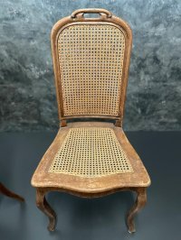 Stühle Louis XV Stil Wiener Geflecht Barock Rattan Holzstühle Alt - Bild 8