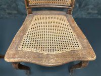 Stühle Louis XV Stil Wiener Geflecht Barock Rattan Holzstühle Alt - Bild 11