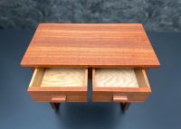 Beistelltisch Eingangsschrank Nachttisch Holz Vintage Mid Century - Bild 3