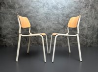 5x Stapelstühle Pagholz Vintage Stühle Retro Küchenstühle Stuhl - Bild 1