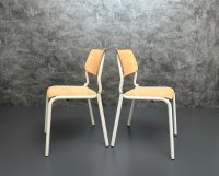 5x Stapelstühle Pagholz Vintage Stühle Retro Küchenstühle Stuhl - Bild 2