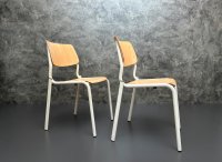5x Stapelstühle Pagholz Vintage Stühle Retro Küchenstühle Stuhl - Bild 7