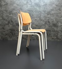 5x Stapelstühle Pagholz Vintage Stühle Retro Küchenstühle Stuhl - Bild 8