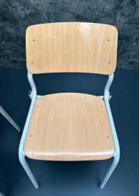 5x Stapelstühle Pagholz Vintage Stühle Retro Küchenstühle Stuhl - Bild 11