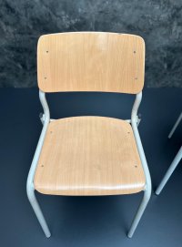 5x Stapelstühle Pagholz Vintage Stühle Retro Küchenstühle Stuhl - Bild 12