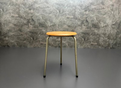 5x Vintage Dreibein-Hocker Industrie-Stil 51cm