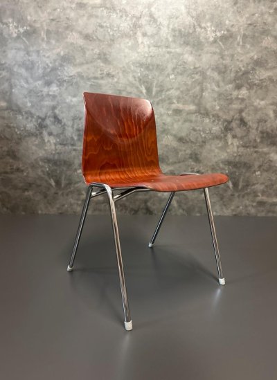 4-6× Pagholz Stapelstühle Vintage Retro