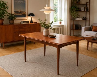 Teak Esstisch Dänemark 1960er ausziehbar