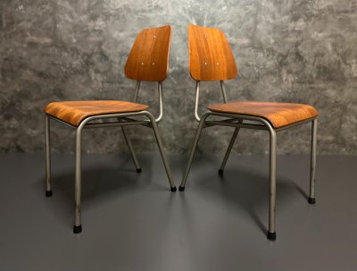 Stapelstühle MH Stalmöbler Teak Dänemark 70er