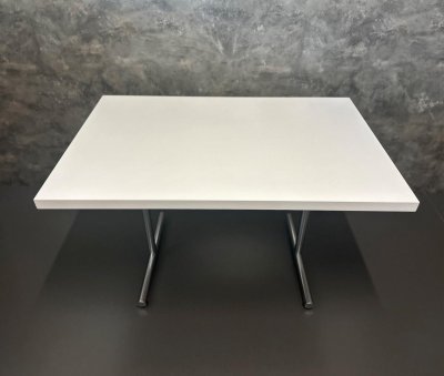 Gastro-Tisch 120×80cm Chromgestell lichtgrau